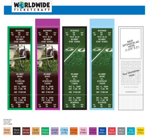 high school tickets