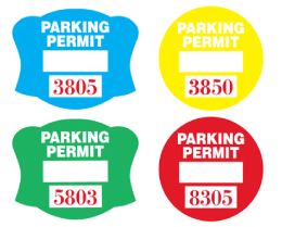 parking stickers