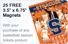 25 Free magnets with you purchase of any season ticket product.