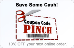 Coupon Code for 10% OFF -- PINCH